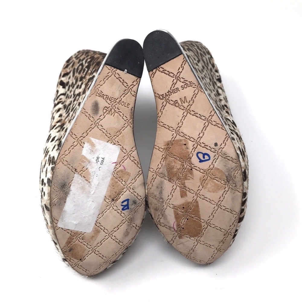 L.A.M.B. Brown White Fur Platform Dorothee Wedges_10